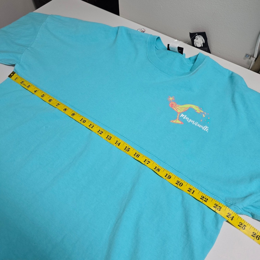 Spirit Jersey Margaritaville Women‎ Medium Blue It's 5 O'clock Somewhere Graphic - Picture 8 of 11
